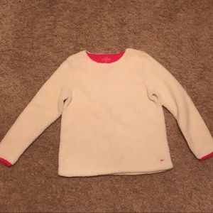 Vineyard Vines fuzzy white pullover